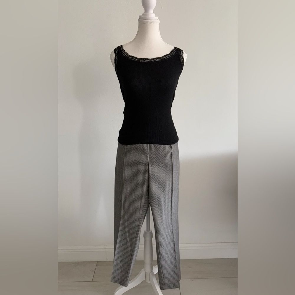 AKRIS Classic Gray striped Women’s Suit - Picture 7 of 8